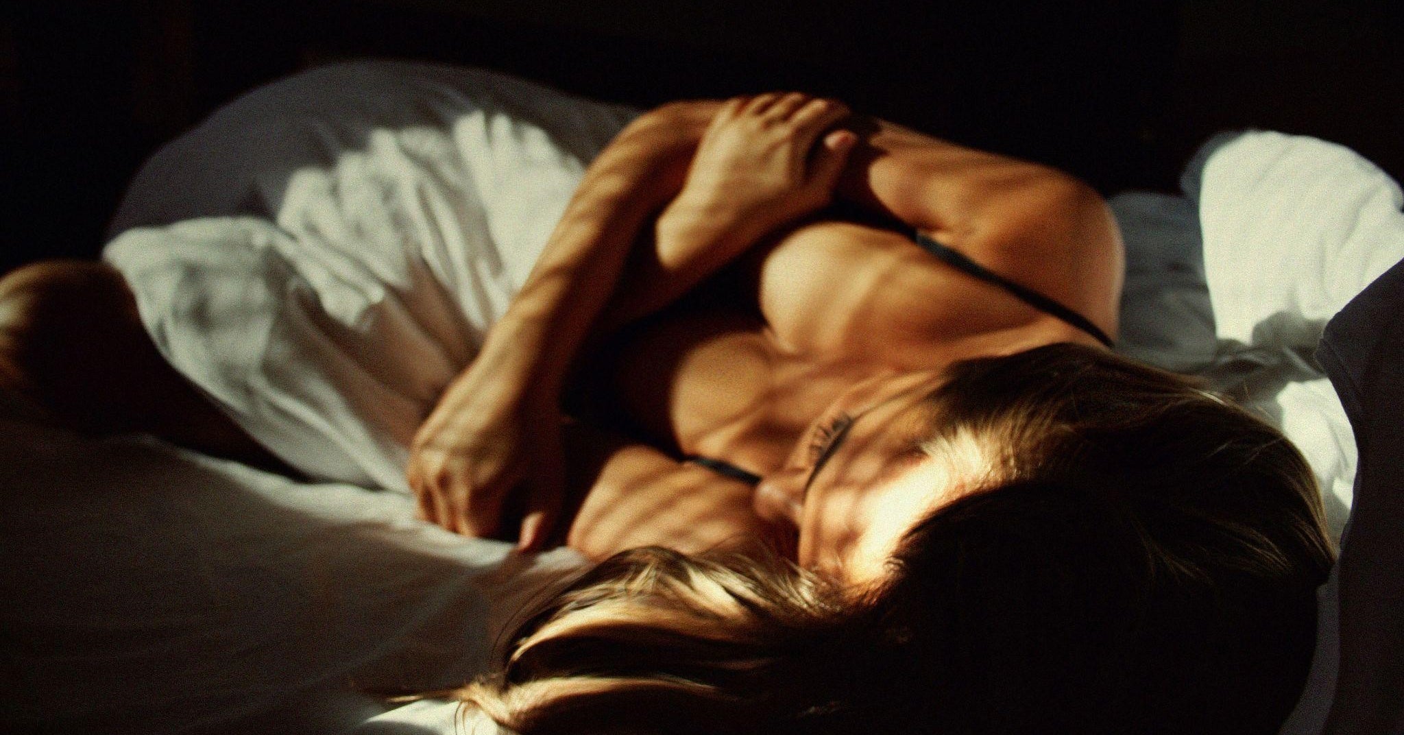 Sensual woman in bed