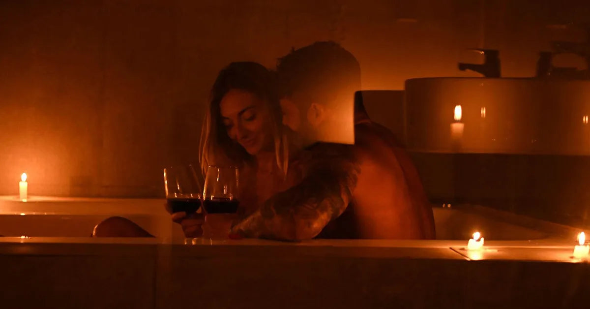 Couple with candle lights