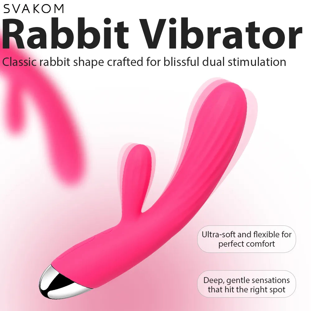 ANGEL | Flexible Heating Female Rabbit Vibrator - SVAKOM ANGEL | Flexible Heating Female Rabbit Vibrator - SVAKOM