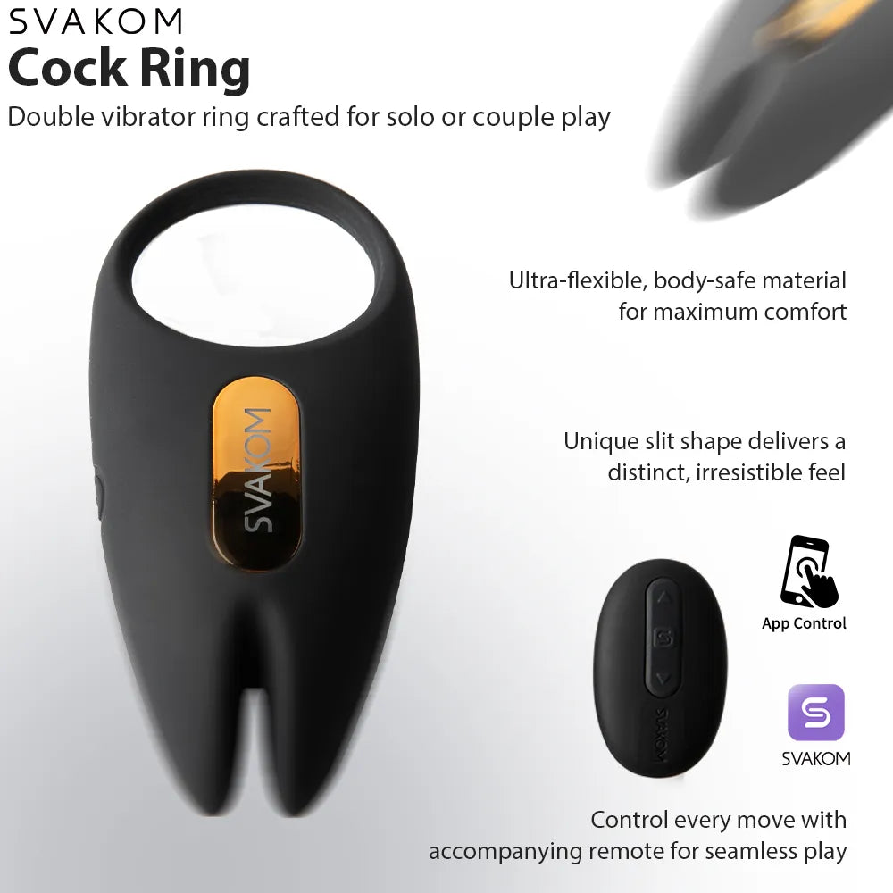 WINNI | App-gesteuertes Vibrations-Rabbit Cockring - SVAKOM WINNI | App-gesteuertes Vibrations-Rabbit Cockring - SVAKOM