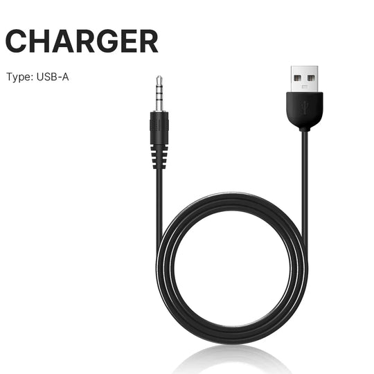 SVAKOM CHARGER - USB-A TO 3.5MM (BLACK) CHARGING CABLE