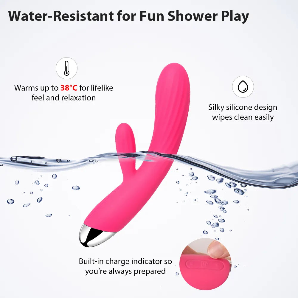 ANGEL | Flexible Heating Female Rabbit Vibrator - SVAKOM ANGEL | Flexible Heating Female Rabbit Vibrator - SVAKOM