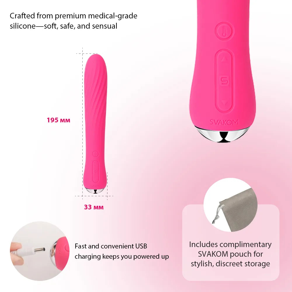 ANYA | Vibrating wand WITH WARMING FEATURE - SVAKOM ANYA | Vibrating wand WITH WARMING FEATURE - SVAKOM