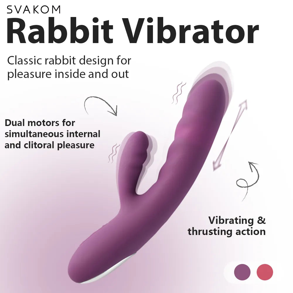 AVERY | Deep Thrusting Dildo-like Rabbit Vibrator for Women - SVAKOM AVERY | Deep Thrusting Dildo-like Rabbit Vibrator for Women - SVAKOM