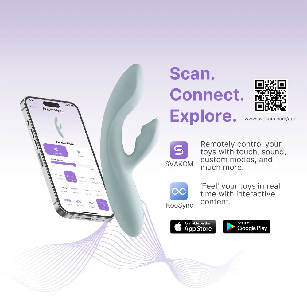 CHIKA | App-gesteuertes stark flexibles Kaninchen-Vibrator - SVAKOM CHIKA | App-gesteuertes stark flexibles Kaninchen-Vibrator - SVAKOM