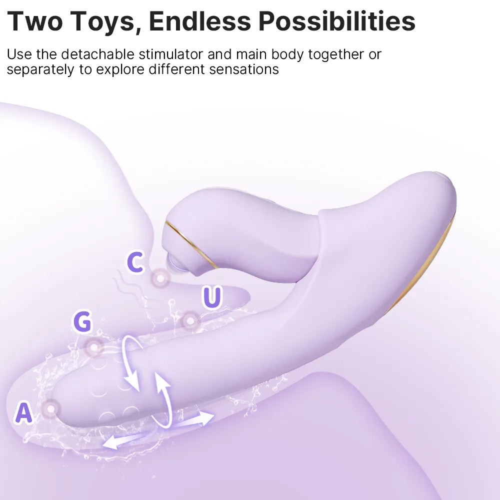 DUOGLOW by SVAKOM | Thrusting Beaded Vibrator + Pulsating Stimulator DUOGLOW by SVAKOM | Thrusting Beaded Vibrator + Pulsating Stimulator
