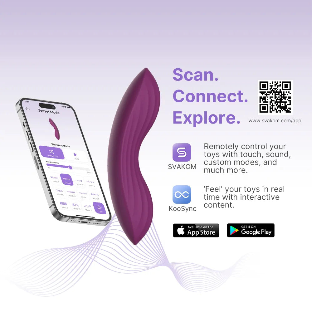 EDENY | Wearable Interactive Clitoral Panty Vibrator - SVAKOM EDENY | Wearable Interactive Clitoral Panty Vibrator - SVAKOM