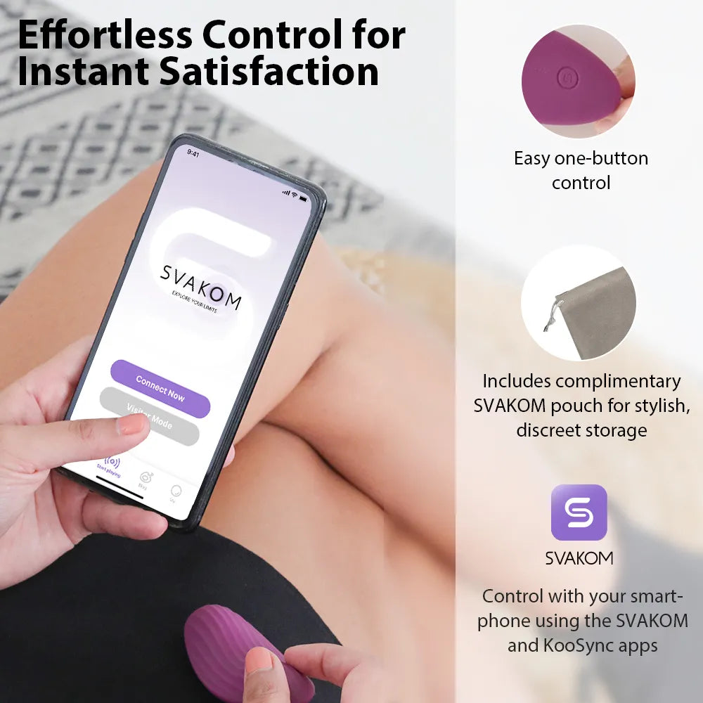 EDENY | Wearable Interactive Clitoral Panty Vibrator - SVAKOM EDENY | Wearable Interactive Clitoral Panty Vibrator - SVAKOM