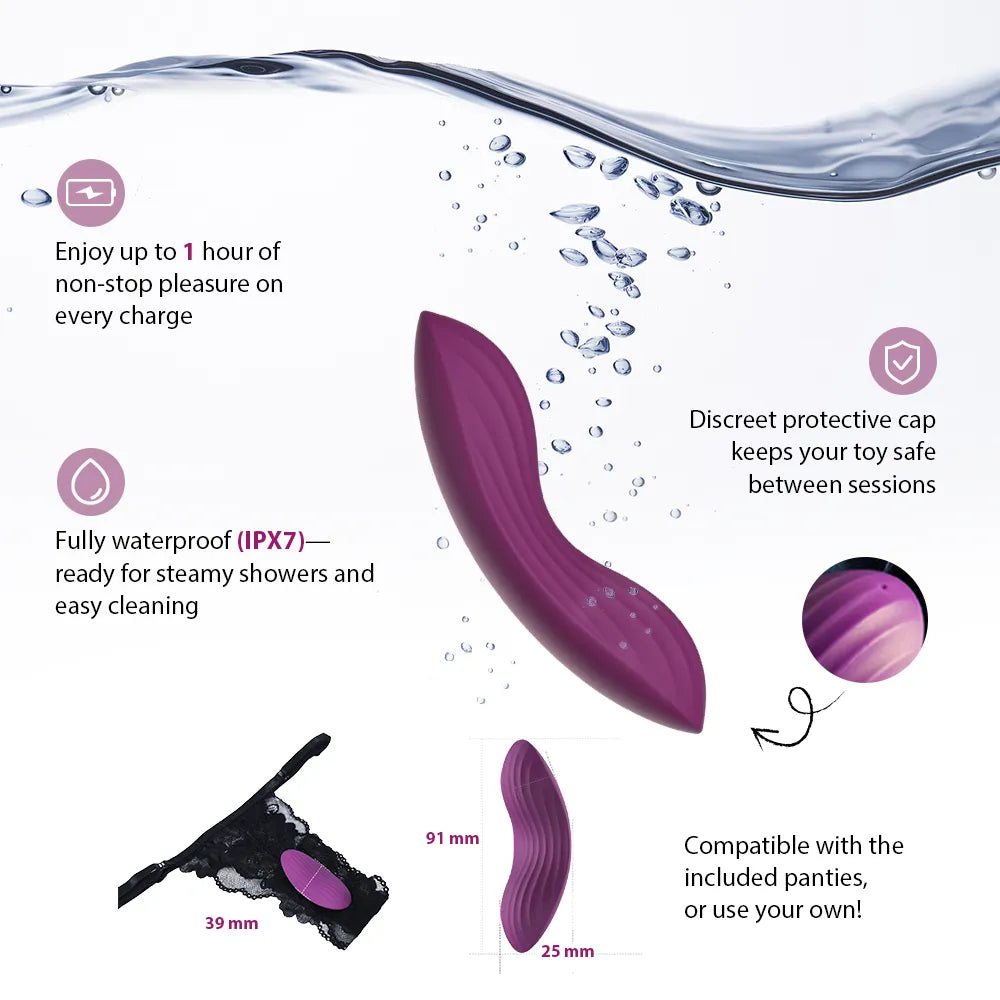 EDENY | Wearable Interactive Clitoral Panty Vibrator - SVAKOM EDENY | Wearable Interactive Clitoral Panty Vibrator - SVAKOM