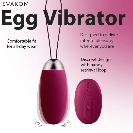 ELVA | Remote-Controlled Egg Vibrator - SVAKOM ELVA | Remote-Controlled Egg Vibrator - SVAKOM