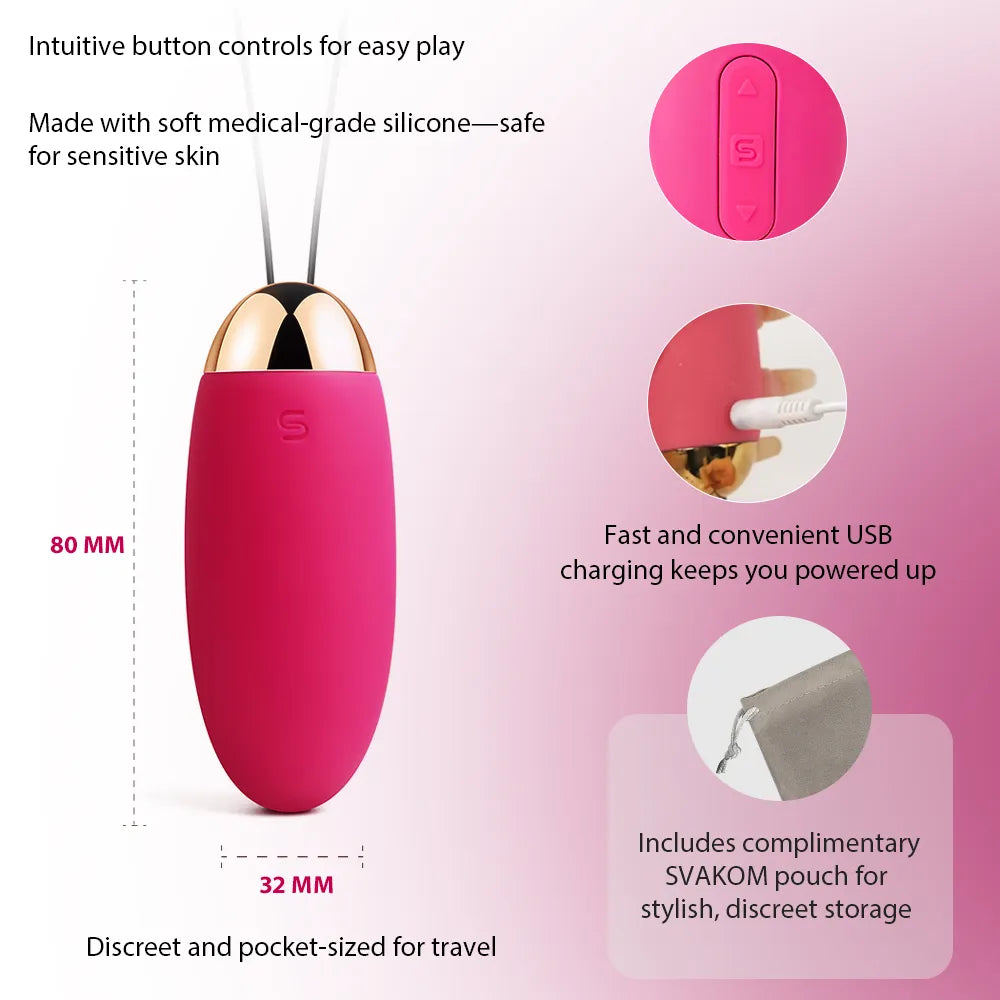 ELVA | Remote-Controlled Egg Vibrator - SVAKOM ELVA | Remote-Controlled Egg Vibrator - SVAKOM