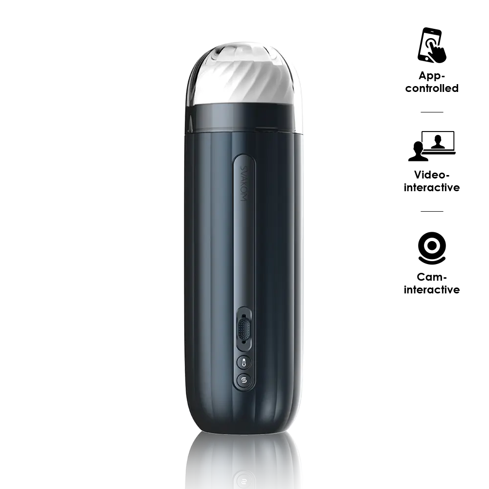 Svakom Hannes Neo Interactive Throbbing Mens Masturbator Stroker