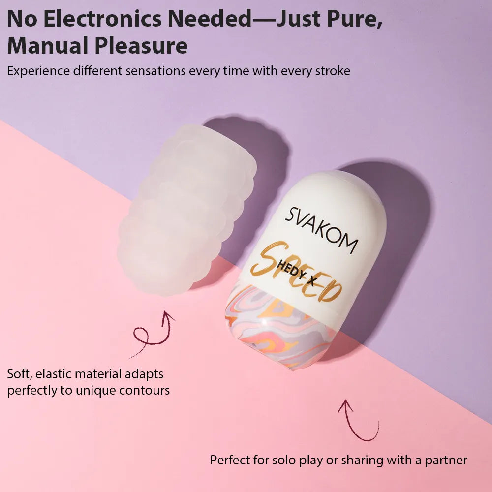 HEDY X | Stretchy Textured Male Masturbation Strokers SVAKOM HEDY X | Stretchy Textured Male Masturbation Strokers SVAKOM