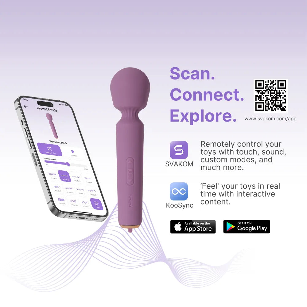 MINI EMMA NEO | Interactive Compact Wand Vibrator - SVAKOM MINI EMMA NEO | Interactive Compact Wand Vibrator - SVAKOM
