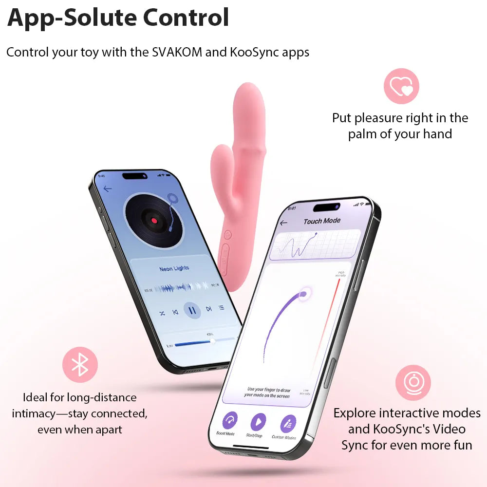MORA NEO | Vibromasseur interactif en forme de lapin avec perles de propulsion - SVAKOM MORA NEO | Vibromasseur interactif en forme de lapin avec perles de propulsion - SVAKOM