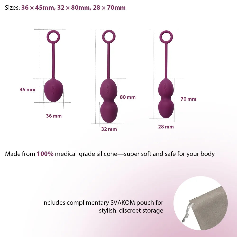 NOVA | Weighted Kegel Balls with Cord Set - SVAKOM NOVA | Weighted Kegel Balls with Cord Set - SVAKOM