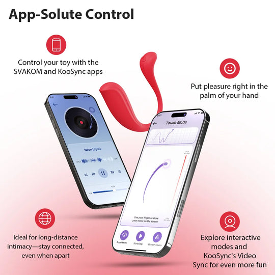 PHOENIX NEO 2 | Interactive App-controlled Egg Vibrator With External Light - SVAKOM PHOENIX NEO 2 | Interactive App-controlled Egg Vibrator With External Light - SVAKOM