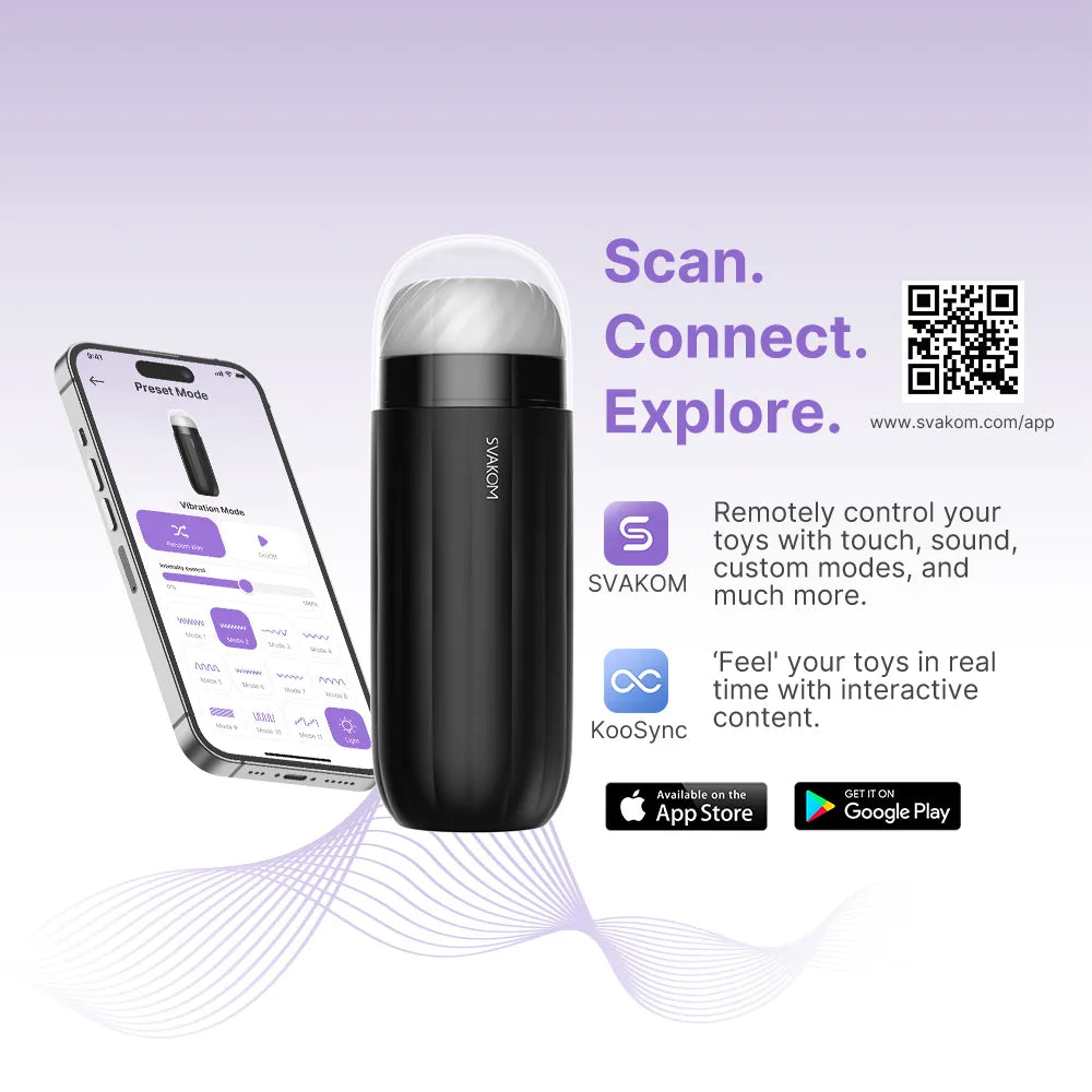 SAM NEO | APP CONTROLLED INTERACTIVE FLESHLIGHT FOR MEN - SVAKOM SAM NEO | APP CONTROLLED INTERACTIVE FLESHLIGHT FOR MEN - SVAKOM