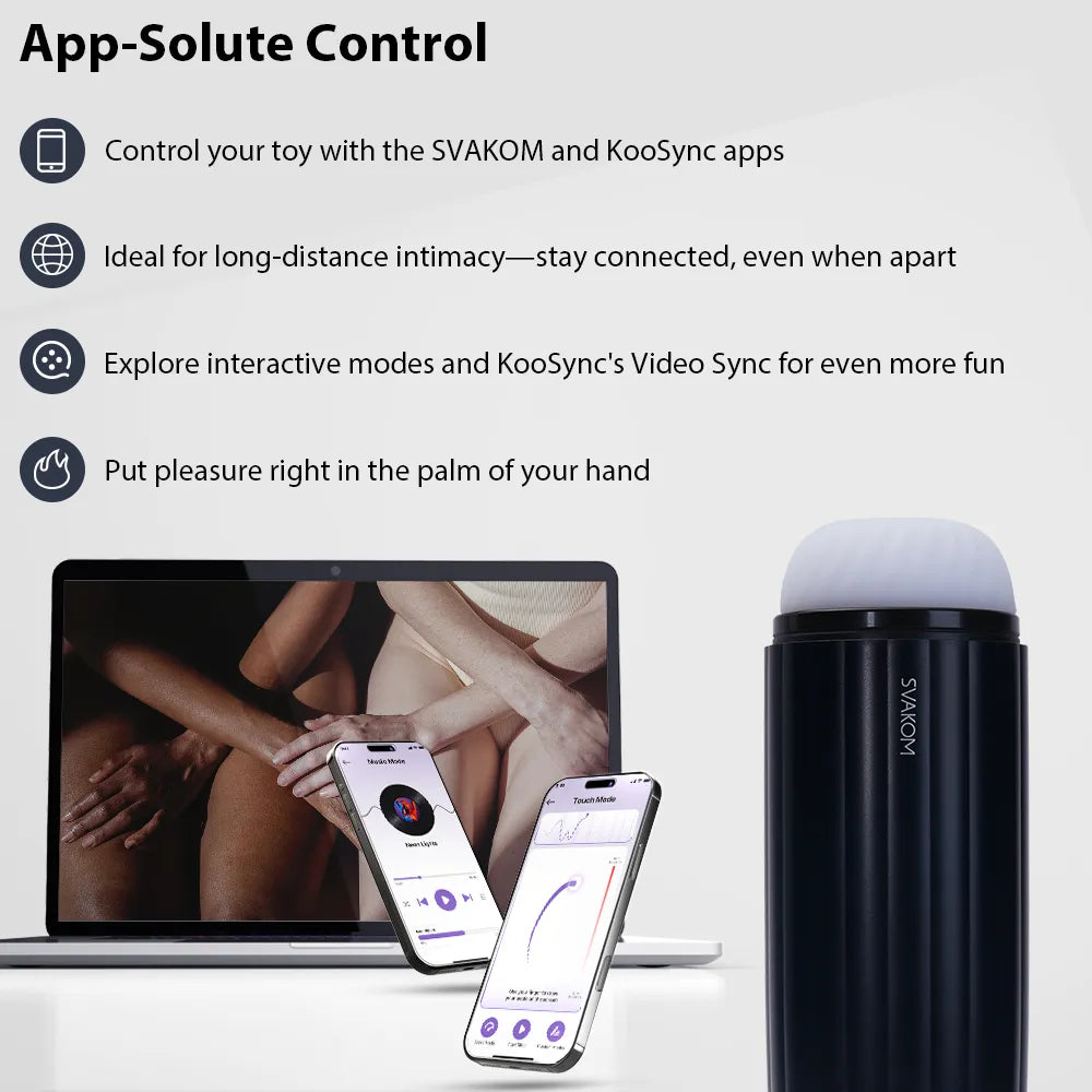 SAM NEO 2 | INTERACTIVE SUCKING & VIBRATING MASTURBATOR - SVAKOM SAM NEO 2 | INTERACTIVE SUCKING & VIBRATING MASTURBATOR - SVAKOM