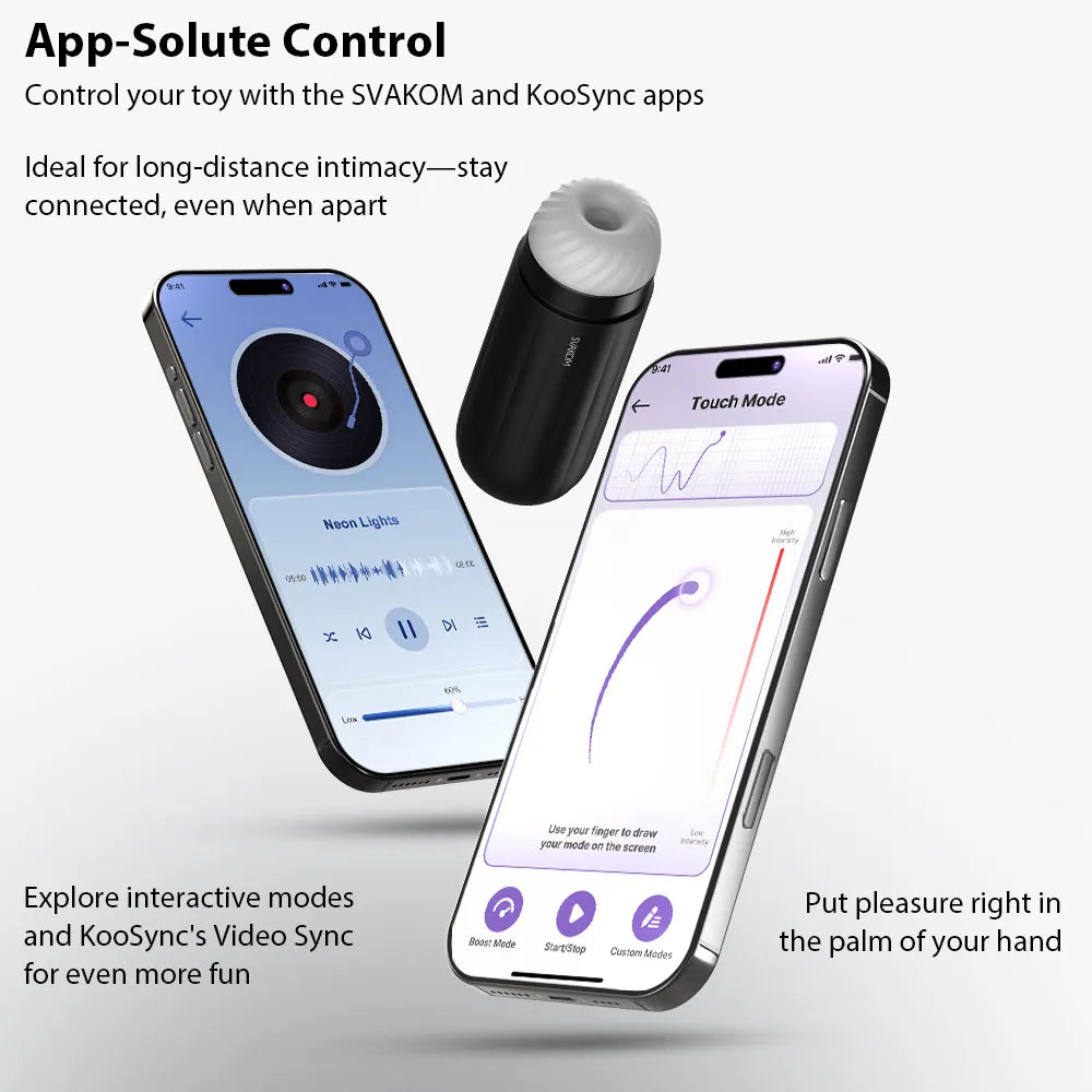 SAM NEO | APP CONTROLLED INTERACTIVE FLESHLIGHT FOR MEN - SVAKOM SAM NEO | APP CONTROLLED INTERACTIVE FLESHLIGHT FOR MEN - SVAKOM