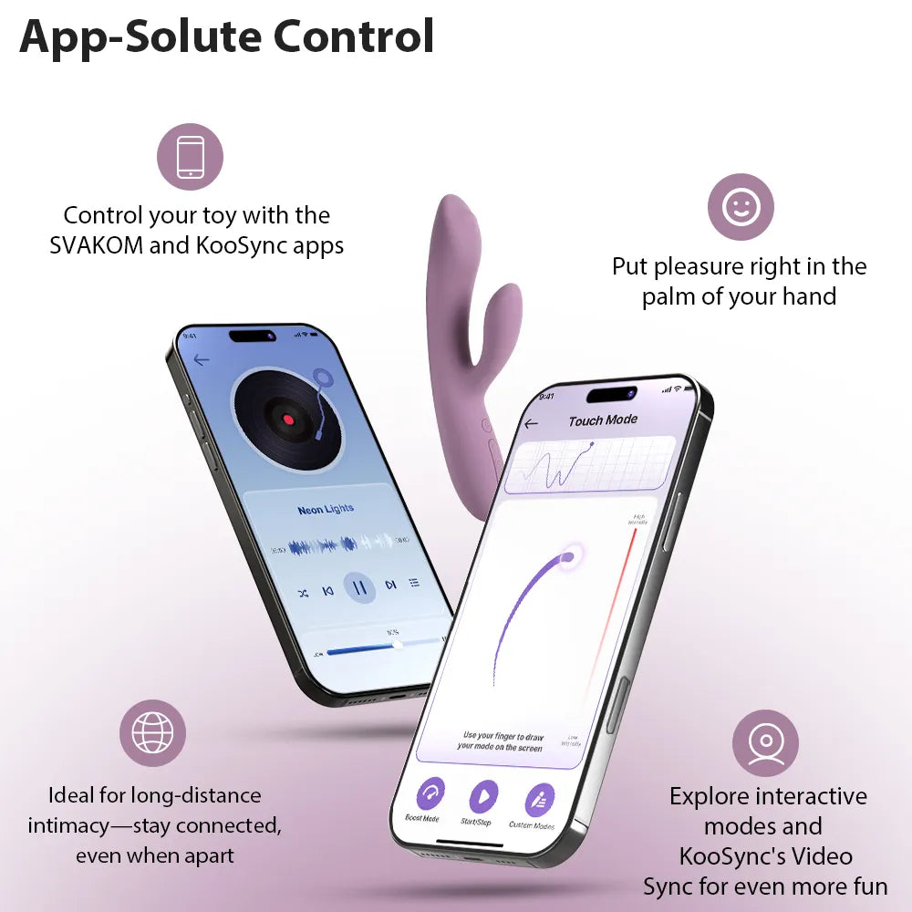 TRYSTA NEO | Rabbit Vibrator with G-spot Ball - SVAKOM TRYSTA NEO | Rabbit Vibrator with G-spot Ball - SVAKOM