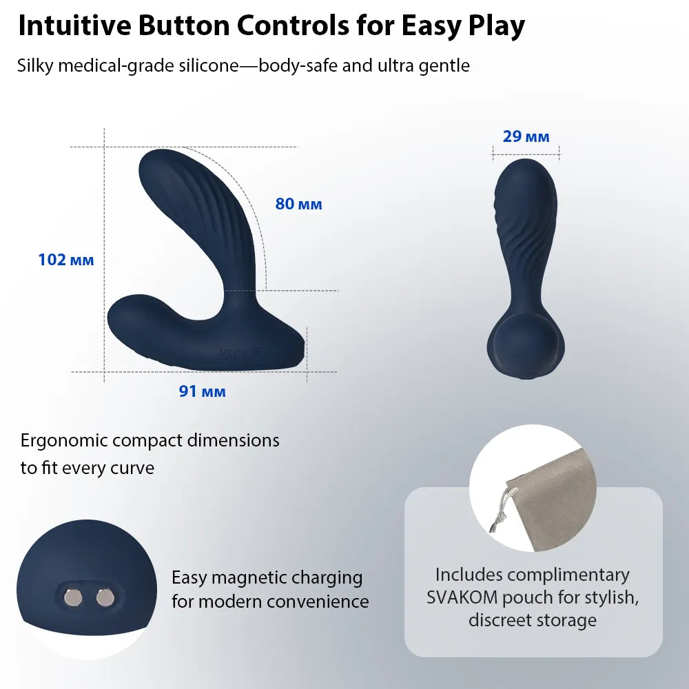 VICK NEO 2 | Interactive Heating Prostate Vibrator - SVAKOM VICK NEO 2 | Interactive Heating Prostate Vibrator - SVAKOM