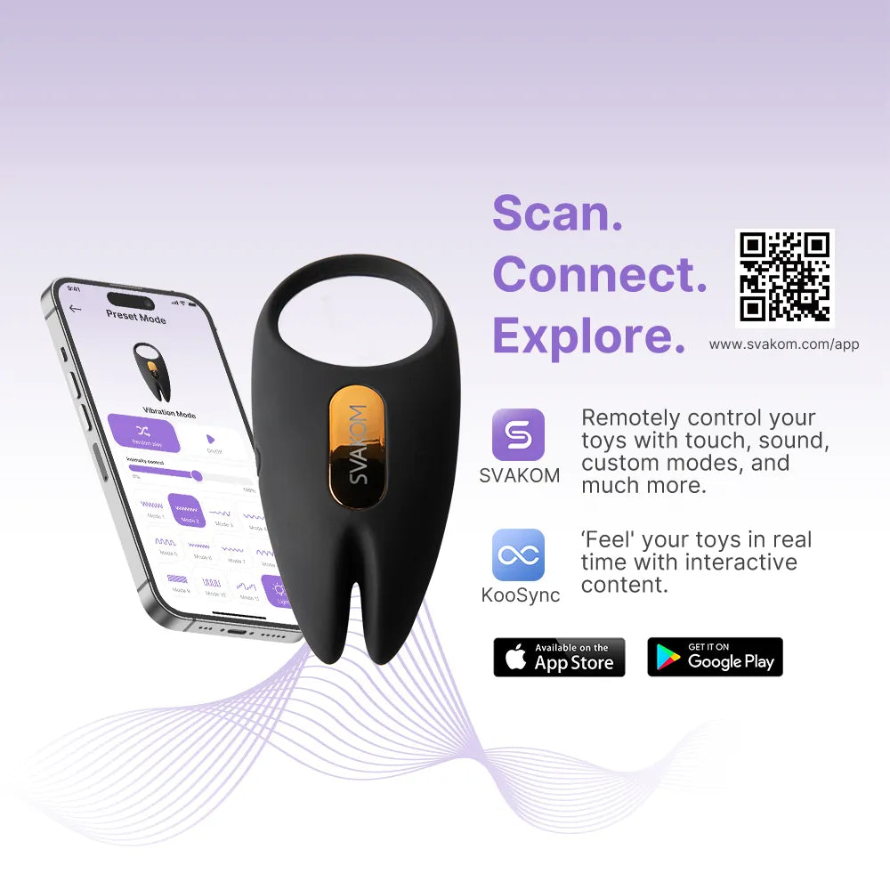 WINNI | App-gesteuertes Vibrations-Rabbit Cockring - SVAKOM WINNI | App-gesteuertes Vibrations-Rabbit Cockring - SVAKOM