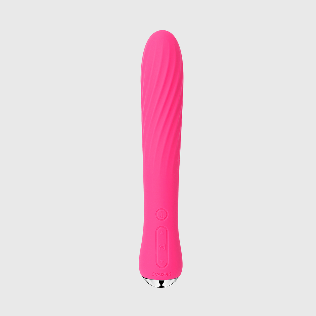Svakom Anya Flexible Waterproof Rechargeable Warming G Spot Vibrator Plum Red